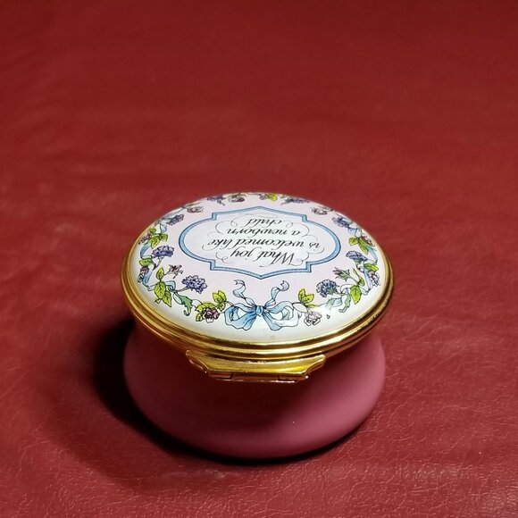 HALCYON DAYS Trinket Box Welcome Newborn Child - Picture 4 of 8